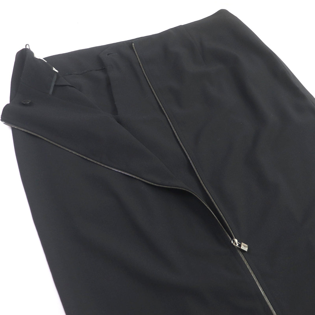 HERMES Tight Skirt Main: 96% virgin wool, Main: 4% elastane (polyurethane) black Women 42 Used Authentic