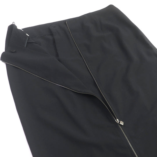 HERMES Tight Skirt Main: 96% virgin wool, Main: 4% elastane (polyurethane) black Women 42 Used Authentic