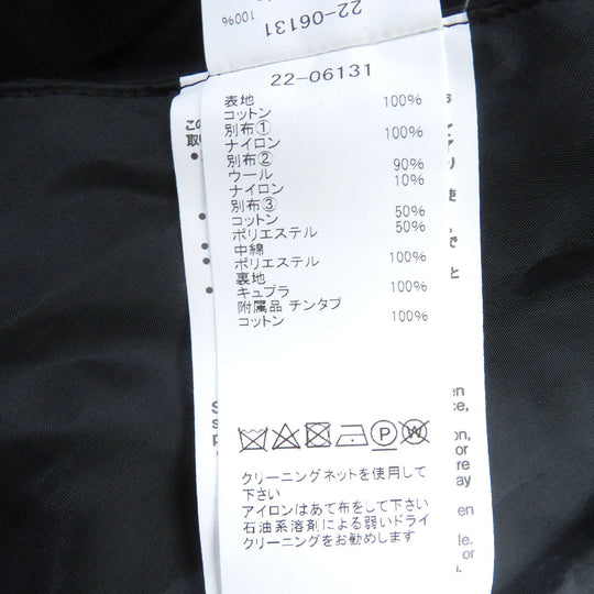 Sacai Jacket 22-06131 Main: 100% cotton, Lining: 100% cupra, Filling: 100% polyester, Separate fabric 1: 100% nylon Separate fabric 2: 90% wool, 10% nylon Separate fabric 3: 50% cotton, 50% polyester Chin tab: 100% cotton Gray type Women 2 Used Authentic