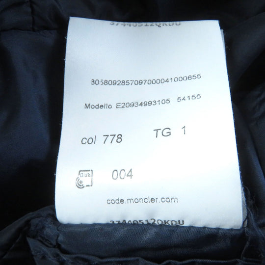 MONCLER down coat Outer: 100% nylon, Lining: 100% nylon, Filling: 90% down, Filling: 10% feather, Part: 100% nylon, Hood lining: 100% nylon Navy FLAMMETTE Women 1 Used Authentic