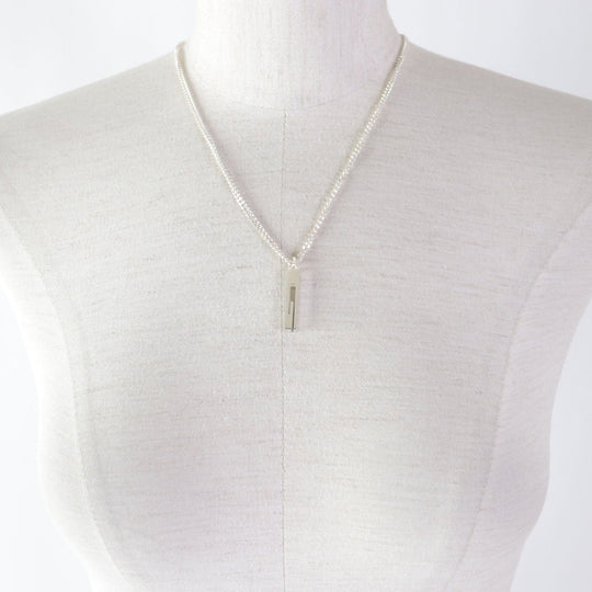 GUCCI Necklace Main�FAG925 Silver G motif cut out Women Used Authentic