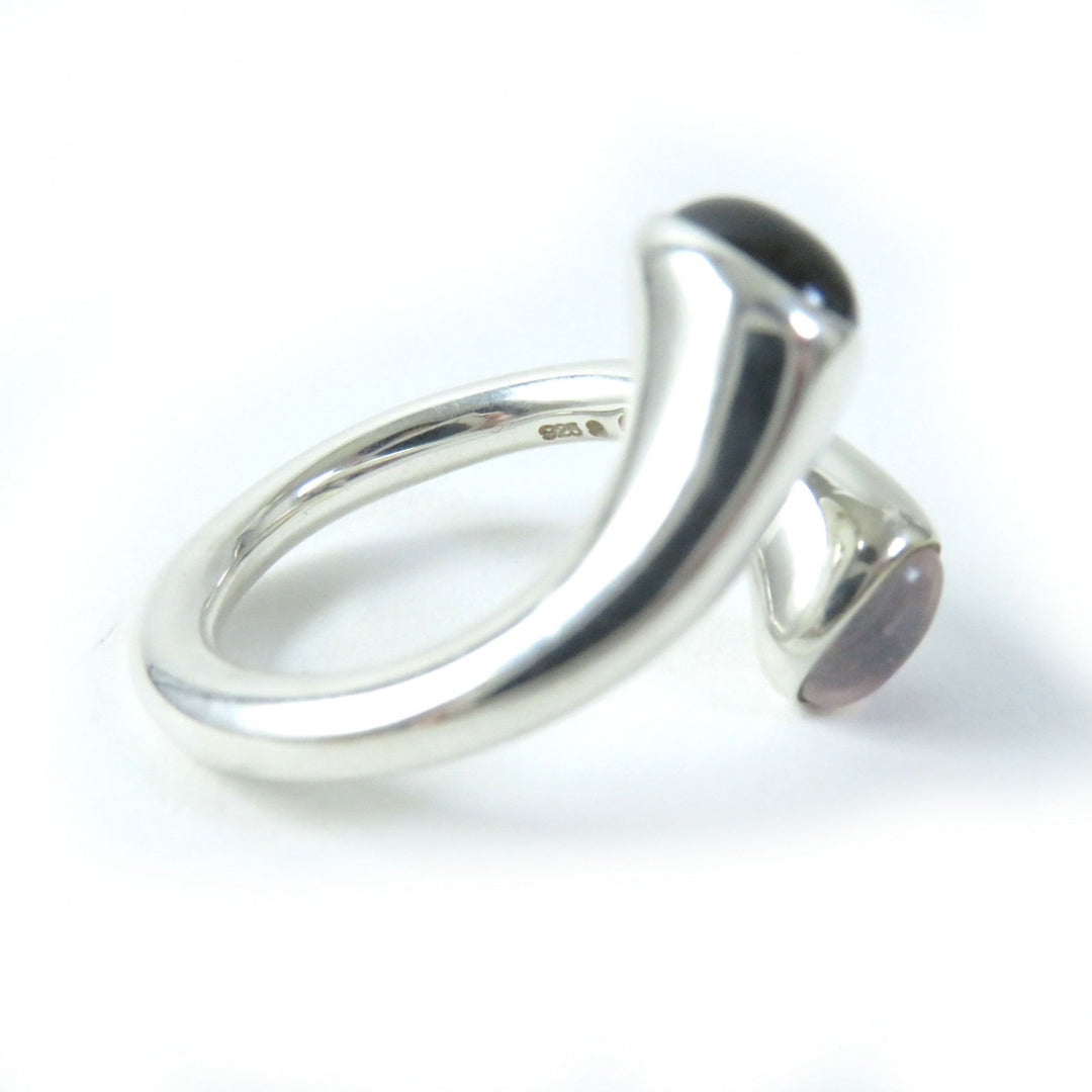 Georg Jensen Ring 263 Main: SV925, Part: Garnet, Part: Rose Quartz Silver Carnival Ring Women(Unisex) Used Authentic