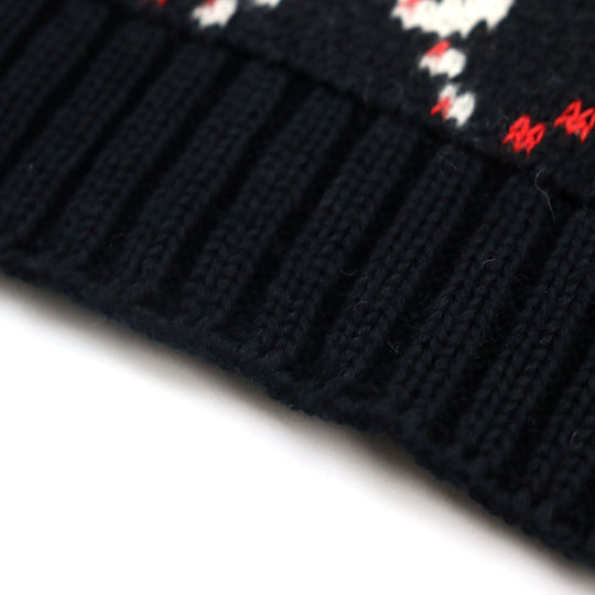 GUCCI Scarf Main: 64% cotton, Main: 36% wool Black type mens Used Authentic