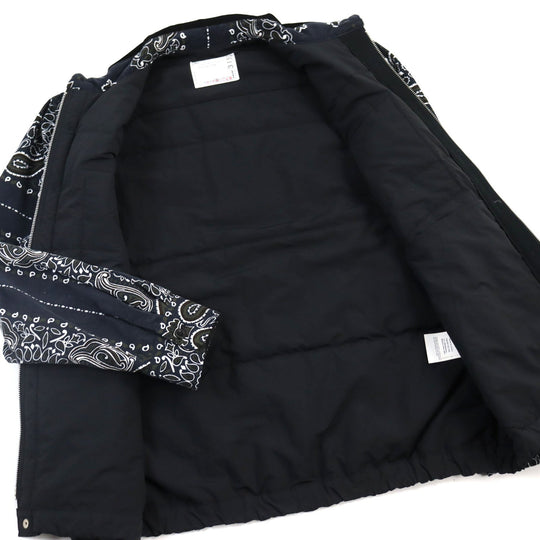 Sacai Jacket 23-03152 M Outer: 100% cotton, Filling: 100% polyester, Lining: 100% polyester Navy type Bandana Quilted Jacket mens 2 Used Authentic