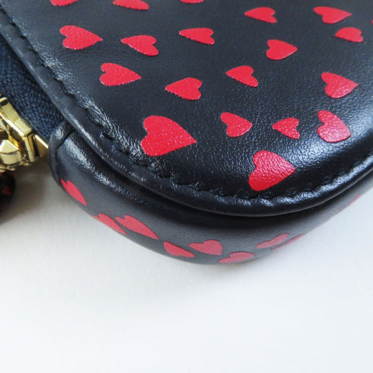 Christian Dior Shoulder Bag Main: Leather Navy red I Love Paris Women Used Authentic