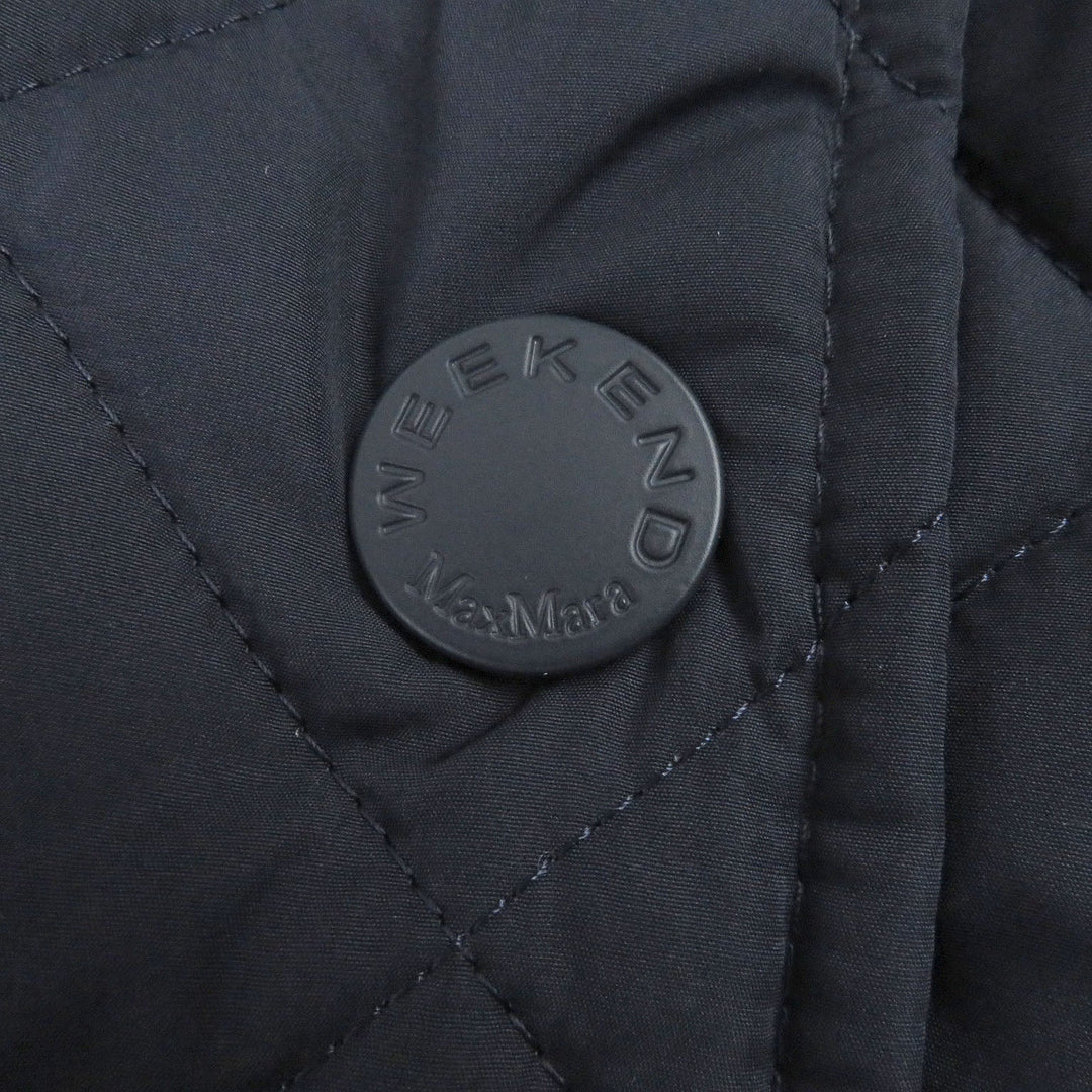 WEEKEND MaxMara Blouson Main: 100% polyester Navy Women 38 Used Authentic