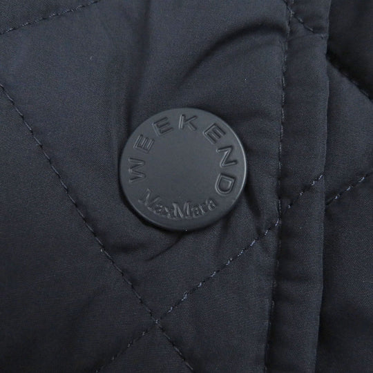 WEEKEND MaxMara Blouson Main: 100% polyester Navy Women 38 Used Authentic