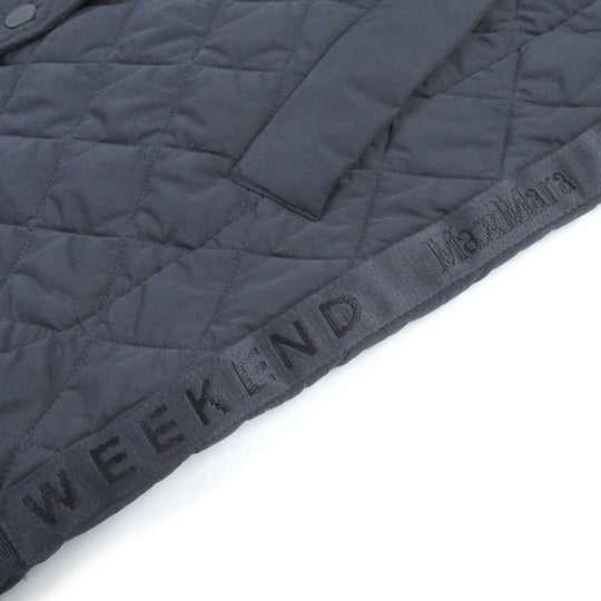 WEEKEND MaxMara Blouson Main: 100% polyester Navy Women 38 Used Authentic