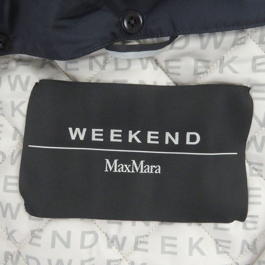 WEEKEND MaxMara Blouson Main: 100% polyester Navy Women 38 Used Authentic