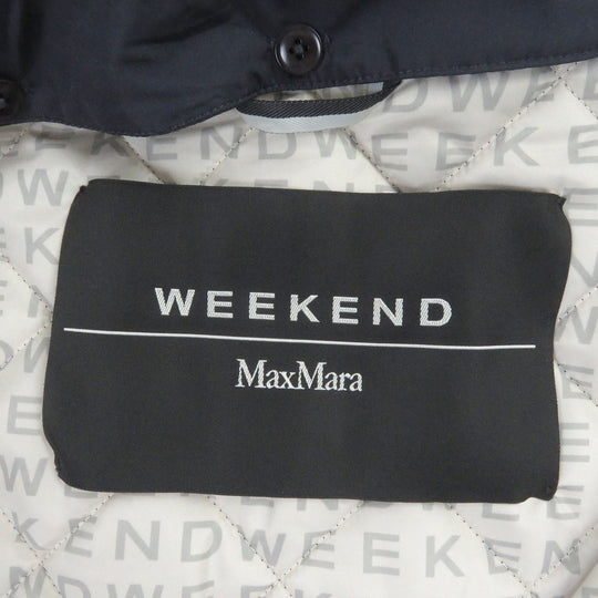 WEEKEND MaxMara Blouson Main: 100% polyester Navy Women 38 Used Authentic