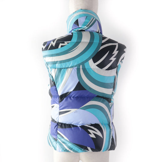 Emilio Pucci Down vest 07YC05 Outer: 100% nylon, Lining: 100% nylon, Filling: 90% down, Filling: 10% feather multicolor Women 40 Used Authentic