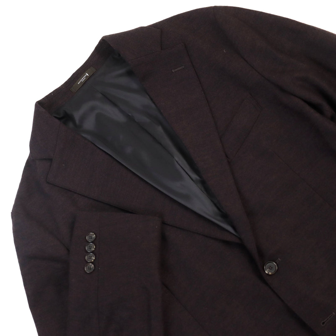 Mackintosh tailored jacket G1E22-212-19 Outer: 90% wool, Outer: 10% nylon, Lining: polyester Bordeaux mens LL40 Used Authentic