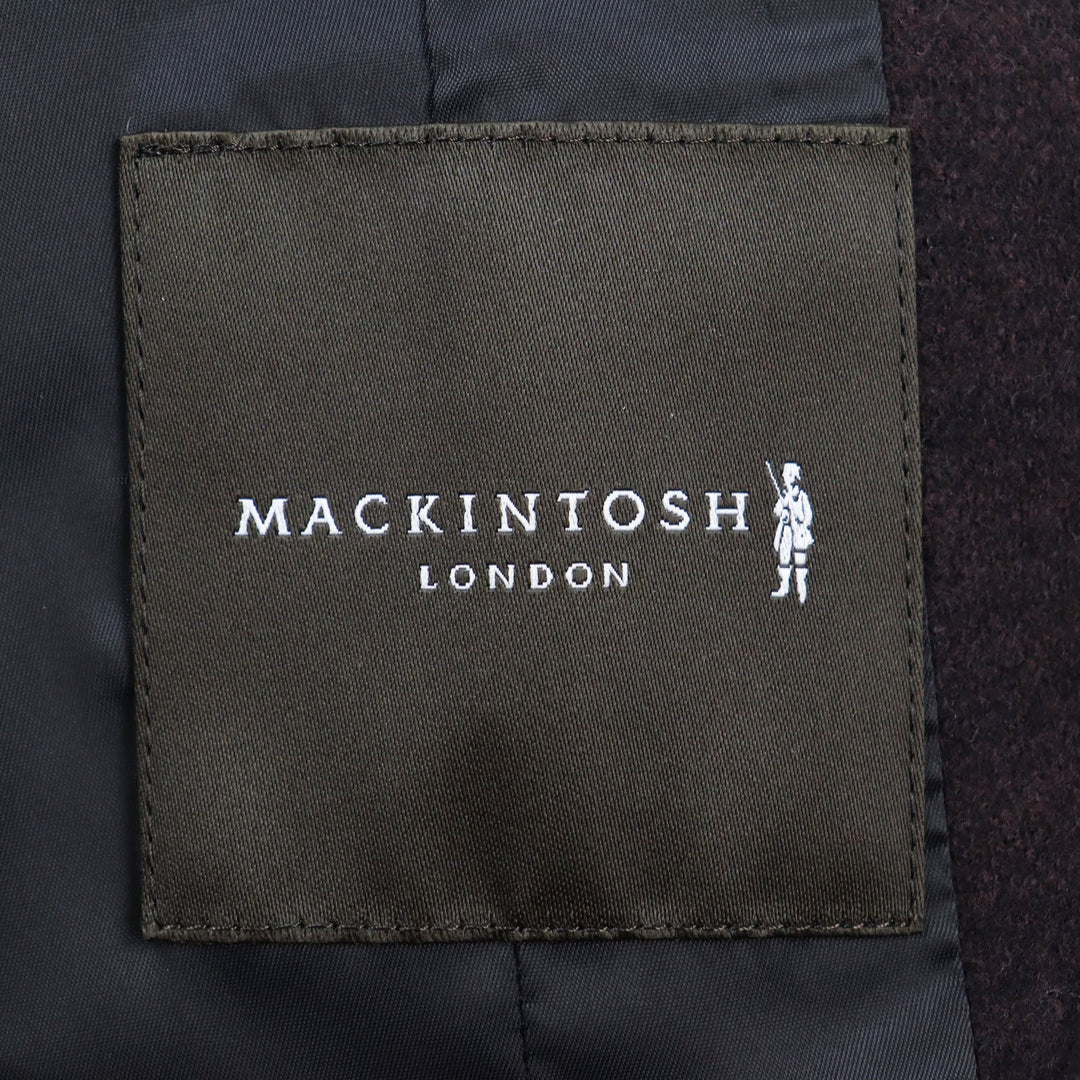 Mackintosh tailored jacket G1E22-212-19 Outer: 90% wool, Outer: 10% nylon, Lining: polyester Bordeaux mens LL40 Used Authentic
