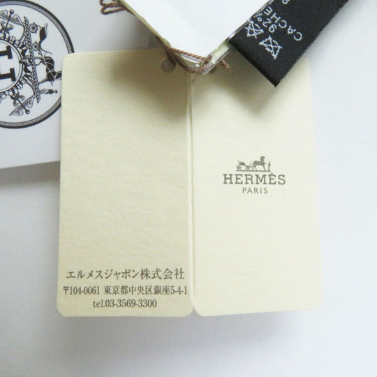HERMES shawl Main: 92% cashmere, Main: 8% silk black Cheval a la Couverture Rectangle Horse Blanket Women Used Authentic