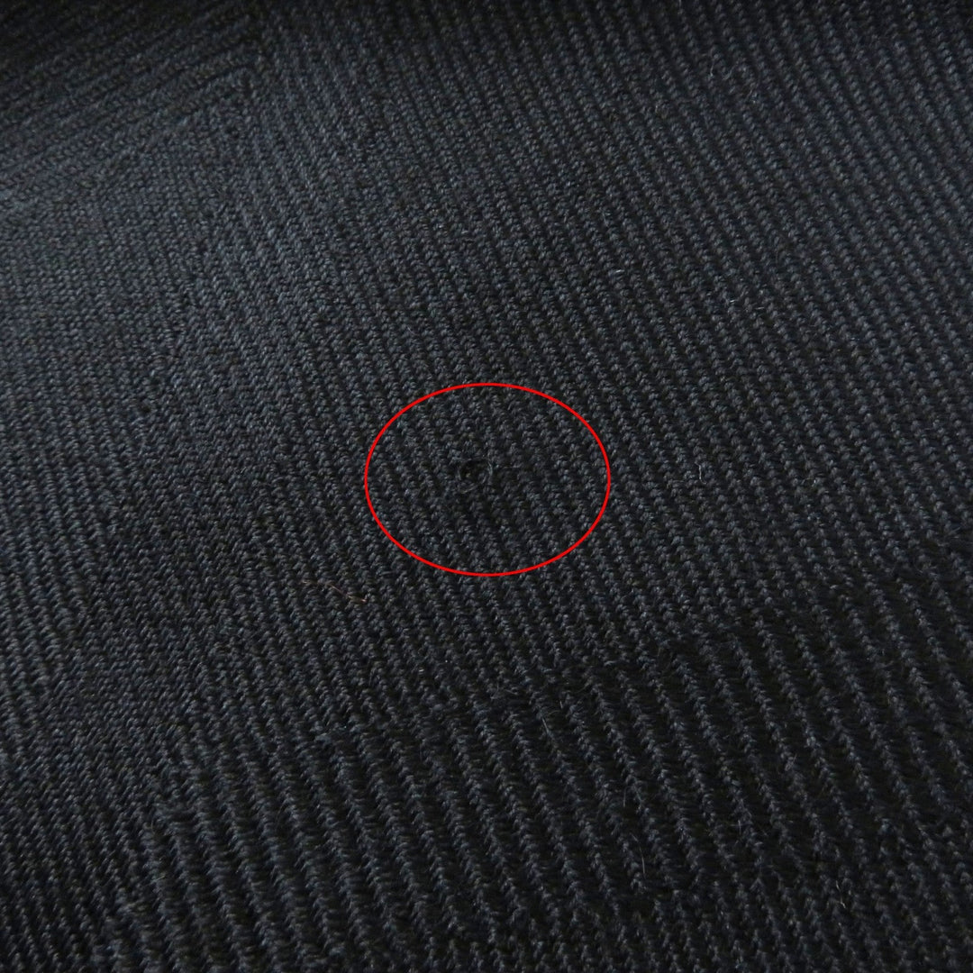 HERMES shawl Main: 92% cashmere, Main: 8% silk black Cheval a la Couverture Rectangle Horse Blanket Women Used Authentic
