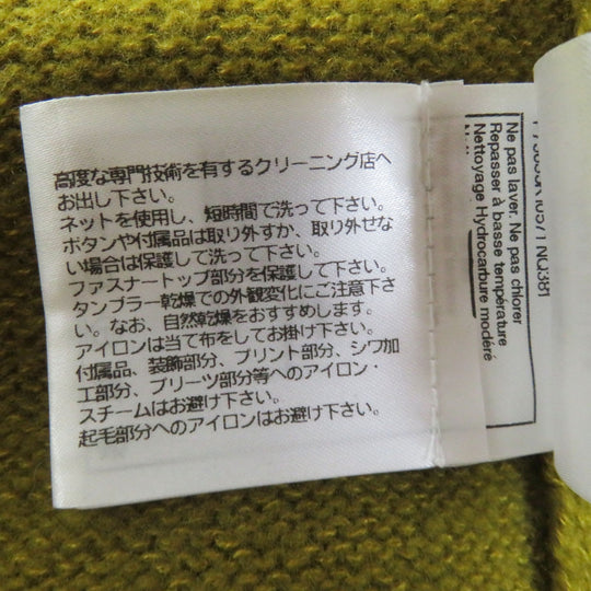 CHANEL cardigan P73835 Outer material: 49% wool, Outer material: 29% silk, Outer material: 20% cashmere, Outer material: 2% polyamide (nylon) Dark mustard type Women 36 Used Authentic