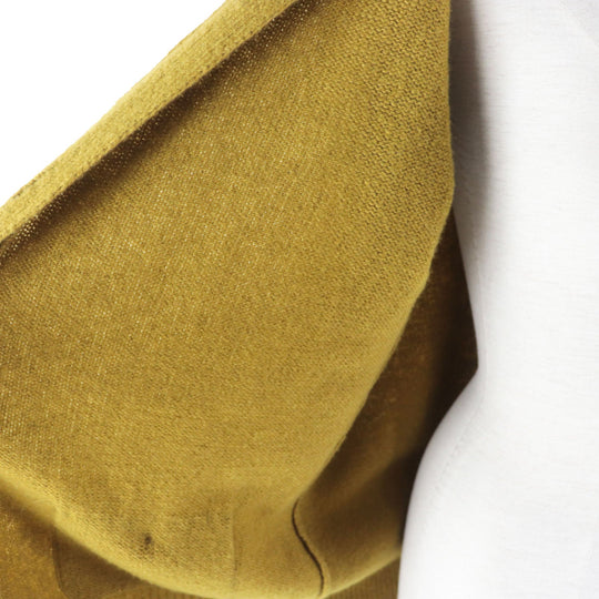 CHANEL cardigan P73835 Outer material: 49% wool, Outer material: 29% silk, Outer material: 20% cashmere, Outer material: 2% polyamide (nylon) Dark mustard type Women 36 Used Authentic