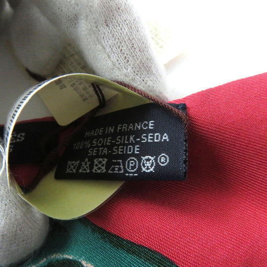 HERMES scarf Main: 100% silk MULTICO/ROUGE PANI LA SHAR PAWNEE Pawny Chief Twill up Women Used Authentic