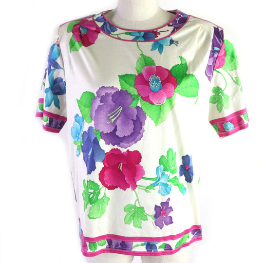 LEONARD Cut Main: 100% cotton Multi Women XL Used Authentic
