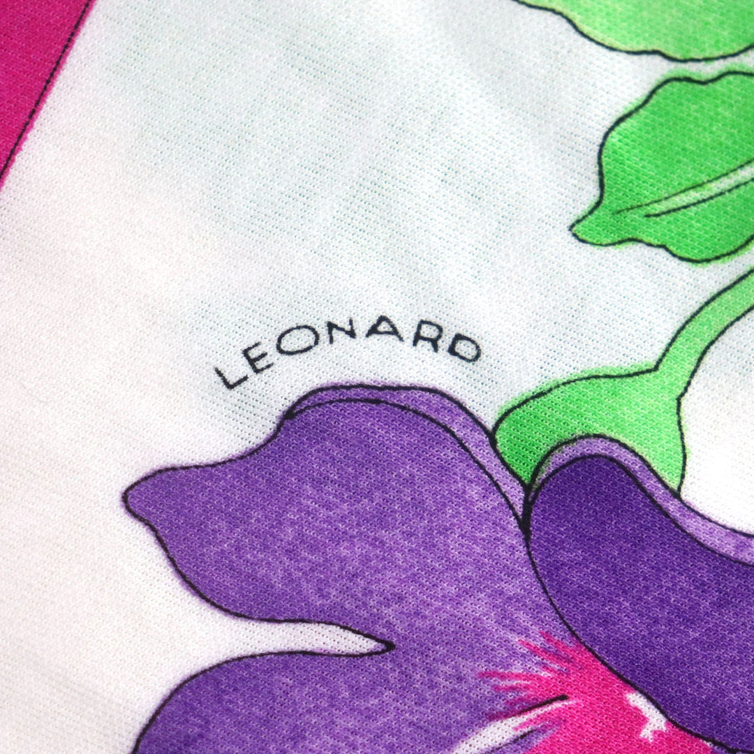 LEONARD Cut Main: 100% cotton Multi Women XL Used Authentic