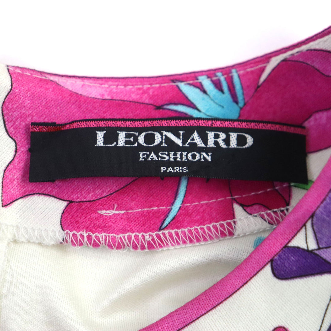 LEONARD Cut Main: 100% cotton Multi Women XL Used Authentic