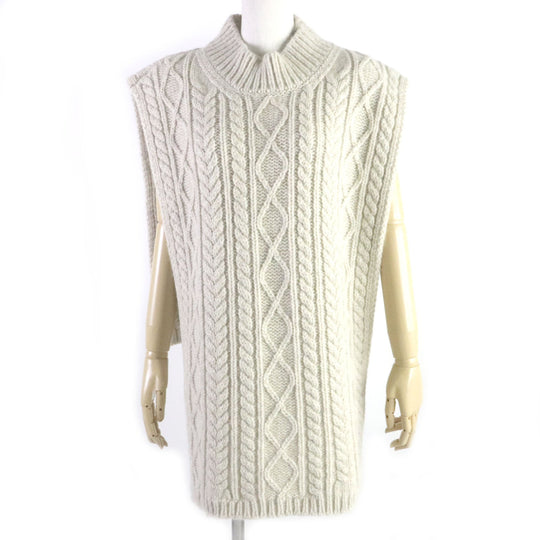 Maison Margiela Vest S51TH0074 Main: 83% wool, 10% mohair, 7% nylon beige Women S Used Authentic