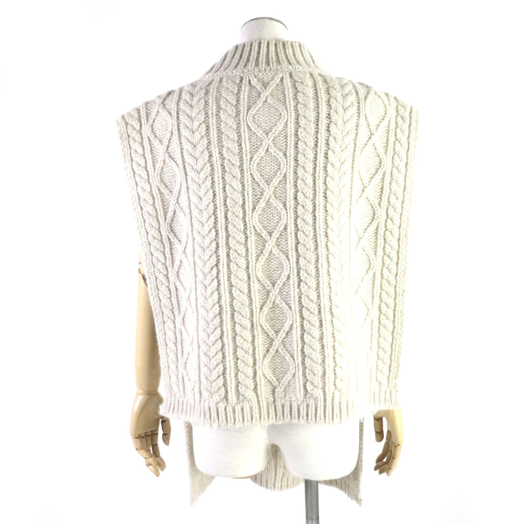 Maison Margiela Vest S51TH0074 Main: 83% wool, 10% mohair, 7% nylon beige Women S Used Authentic