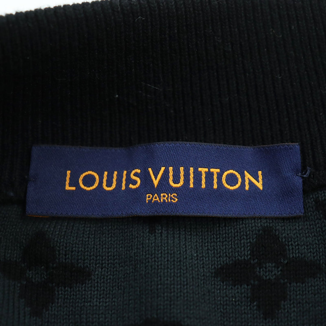 LOUIS VUITTON Blouson 1AA4XT Main: 100% cotton black LV Graffiti Zip Blouson mens M Used Authentic