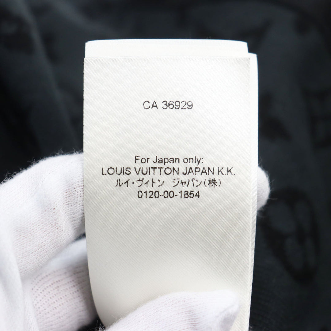 LOUIS VUITTON Blouson 1AA4XT Main: 100% cotton black LV Graffiti Zip Blouson mens M Used Authentic