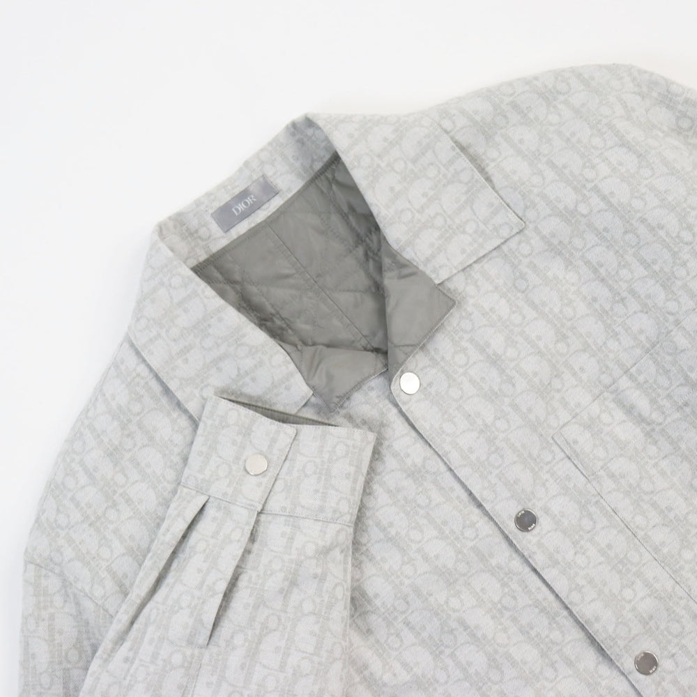 Dior HOMME Jacket 113C511A5046 Outer: 100% cotton, Lining: 100% polyamide (nylon), Filling: 100% polyester gray mens 48 Used Authentic