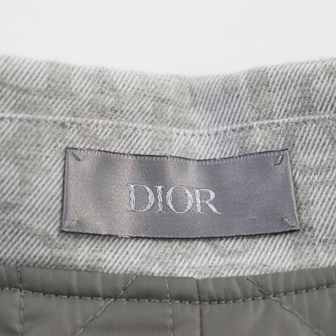 Dior HOMME Jacket 113C511A5046 Outer: 100% cotton, Lining: 100% polyamide (nylon), Filling: 100% polyester gray mens 48 Used Authentic