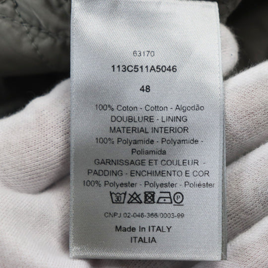 Dior HOMME Jacket 113C511A5046 Outer: 100% cotton, Lining: 100% polyamide (nylon), Filling: 100% polyester gray mens 48 Used Authentic