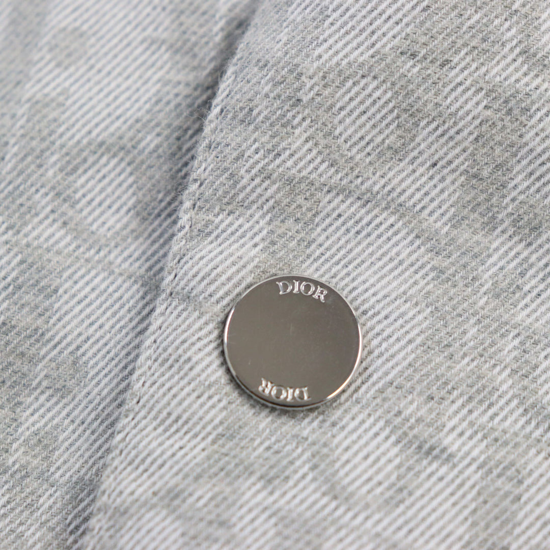 Dior HOMME Jacket 113C511A5046 Outer: 100% cotton, Lining: 100% polyamide (nylon), Filling: 100% polyester gray mens 48 Used Authentic