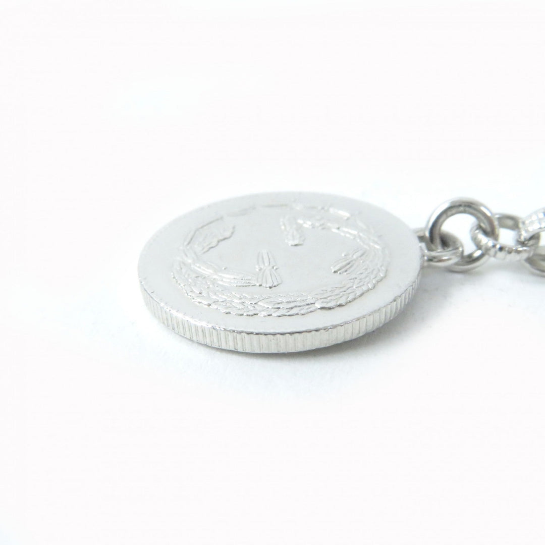 GUCCI bracelet 433499 Main�FAG925 Silver Interlocking G BEE Coin Women 18 Used Authentic