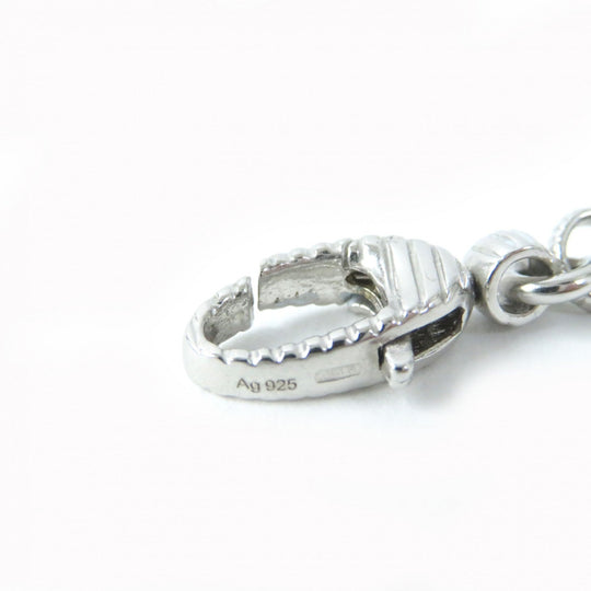 GUCCI bracelet 433499 Main�FAG925 Silver Interlocking G BEE Coin Women 18 Used Authentic