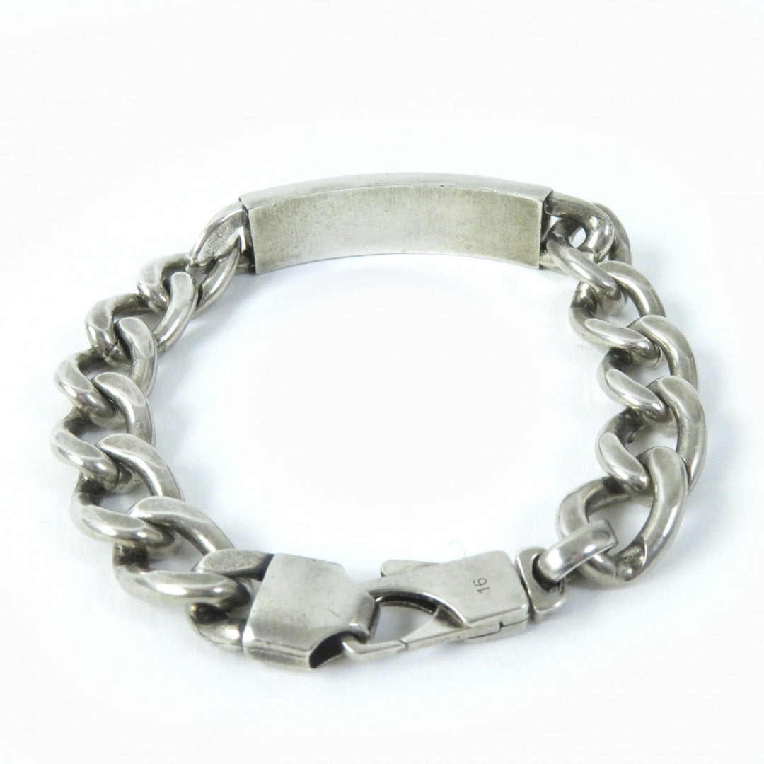 GUCCI bracelet 678712 Main�FAG925 Silver blue Women 16 Used Authentic