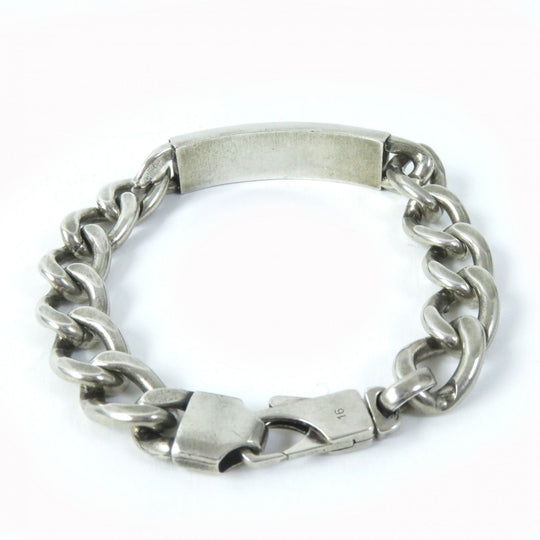GUCCI bracelet 678712 Main�FAG925 Silver blue Women 16 Used Authentic