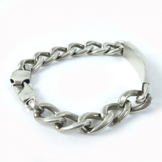 GUCCI bracelet 678712 Main�FAG925 Silver blue Women 16 Used Authentic