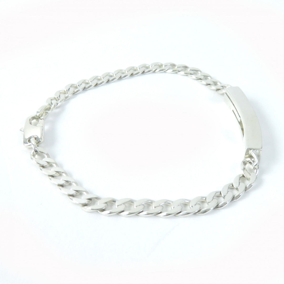 GUCCI bracelet 223738 Main�FAG925 Silver Cutout G Women 16 Used Authentic