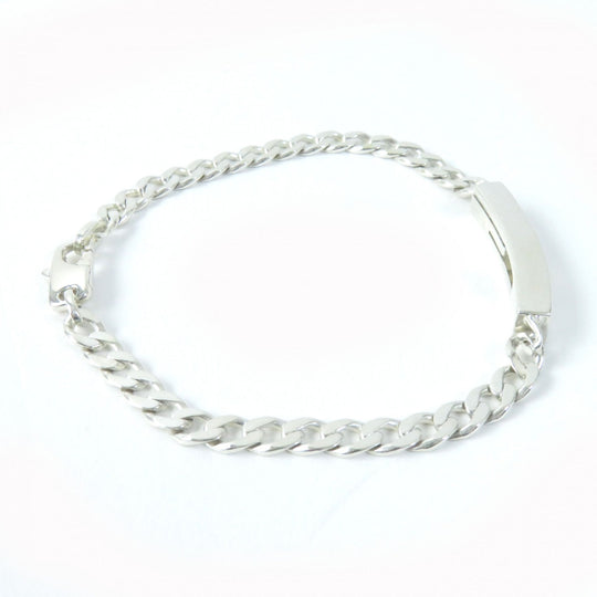 GUCCI bracelet 223738 Main�FAG925 Silver Cutout G Women 16 Used Authentic