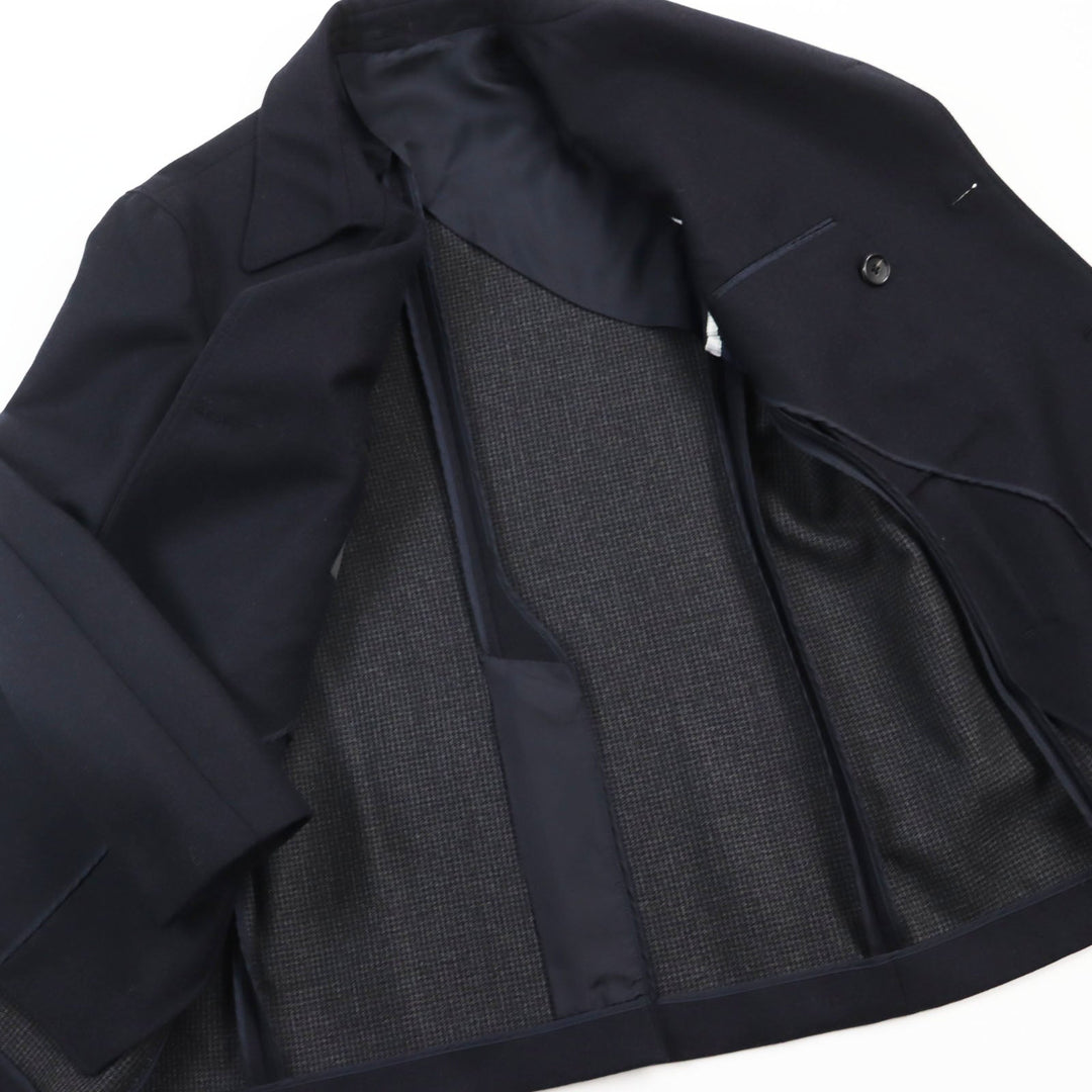 ESTNATION coat Main: 100% wool, lining: 100% cupra Dark navy mens 50 Used Authentic