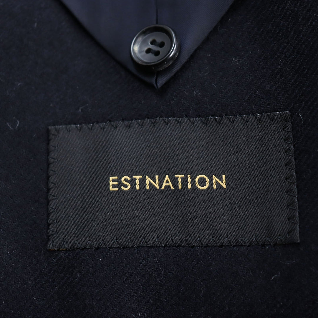 ESTNATION coat Main: 100% wool, lining: 100% cupra Dark navy mens 50 Used Authentic
