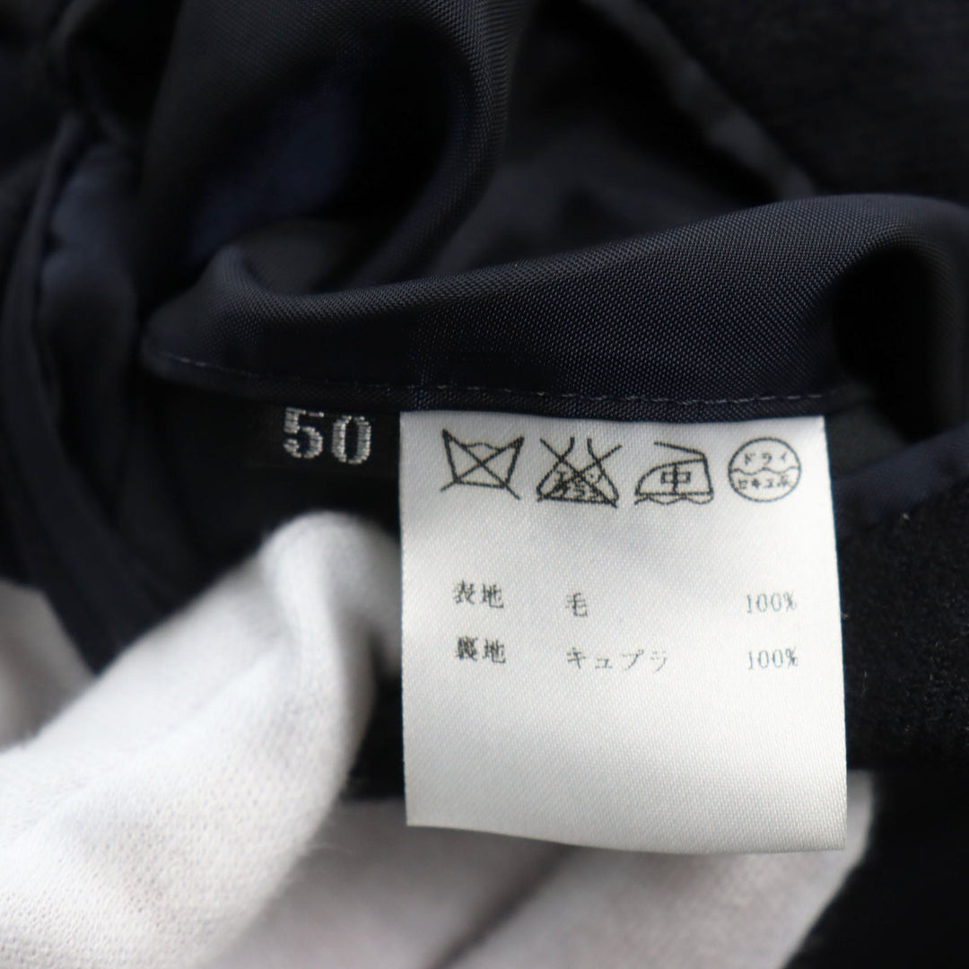 ESTNATION coat Main: 100% wool, lining: 100% cupra Dark navy mens 50 Used Authentic
