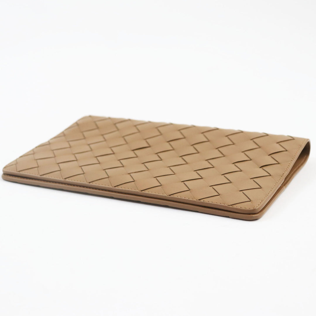 BOTTEGAVENETA Notebook cover 756136 leather Brown Medium Notebook Cover mens(Unisex) Used Authentic
