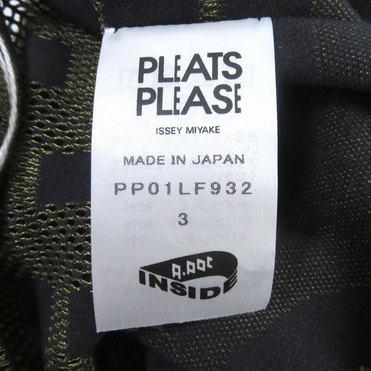PLEATS PLEASE Pants PP01LF932 Main: 45% nylon, 45% polyester, 10% polyurethane yellow Women 3 Used Authentic