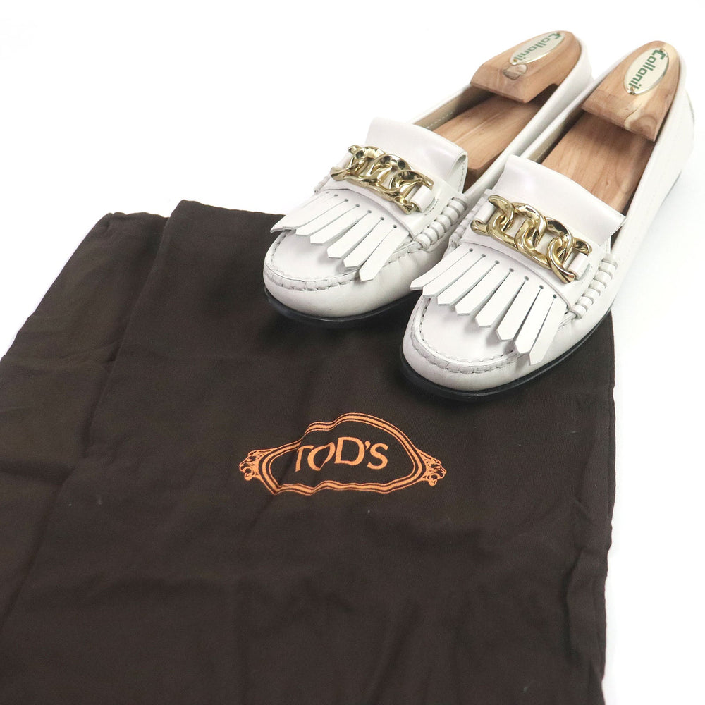 TOD�fS loafers Main: Leather off white Gommini Women 36 Used Authentic