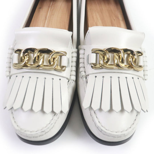 TOD�fS loafers Main: Leather off white Gommini Women 36 Used Authentic