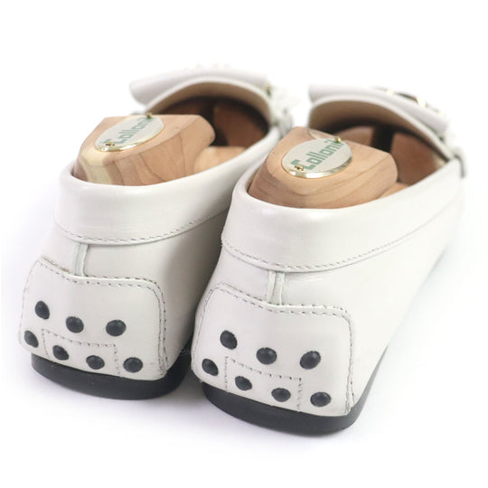 TOD�fS loafers Main: Leather off white Gommini Women 36 Used Authentic