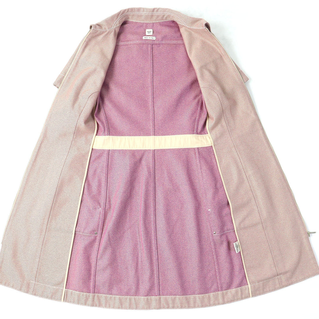 HERMES one piece Main: 100% cotton Pink type Women 34 Used Authentic