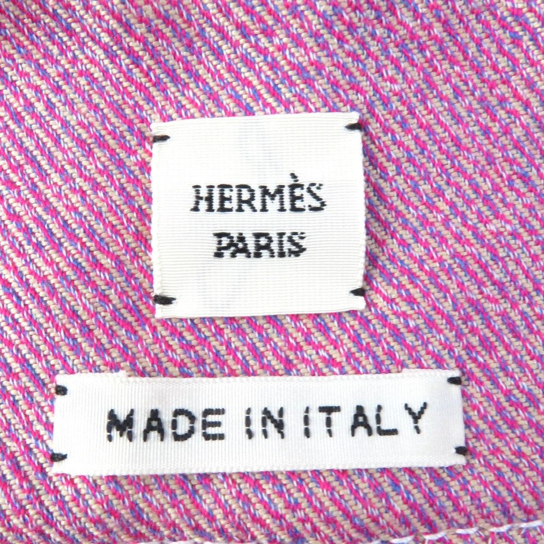 HERMES one piece Main: 100% cotton Pink type Women 34 Used Authentic